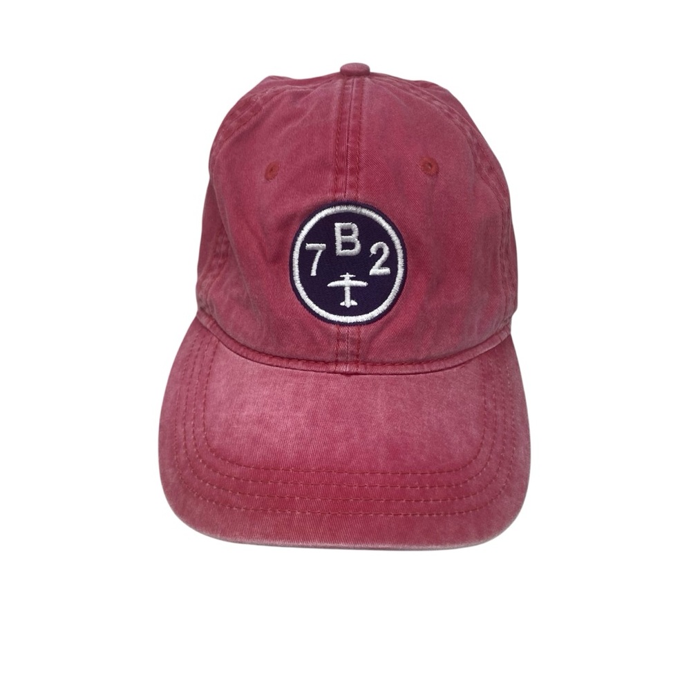 7B2 North Hampton Flight School Aviation Red Baseball Cap